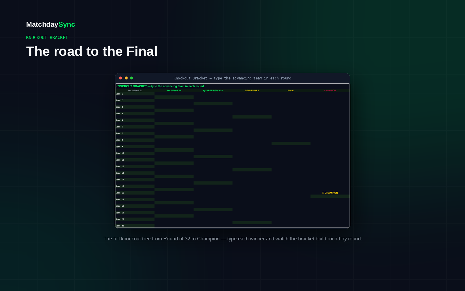 BracketSync — World Cup 2026 Predictor & Wall Bracket — view 3
