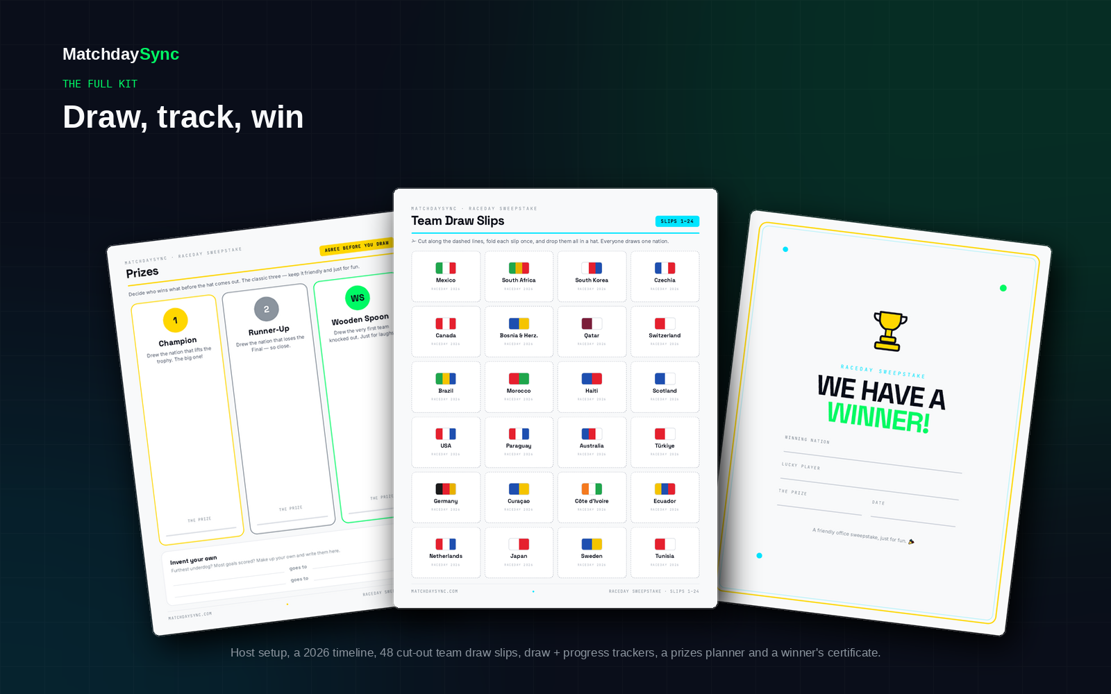 RaceDay — World Cup 2026 Sweepstake Kit — view 3