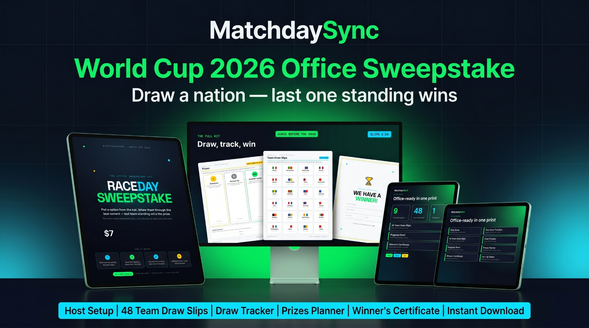 RaceDay — World Cup 2026 Sweepstake Kit