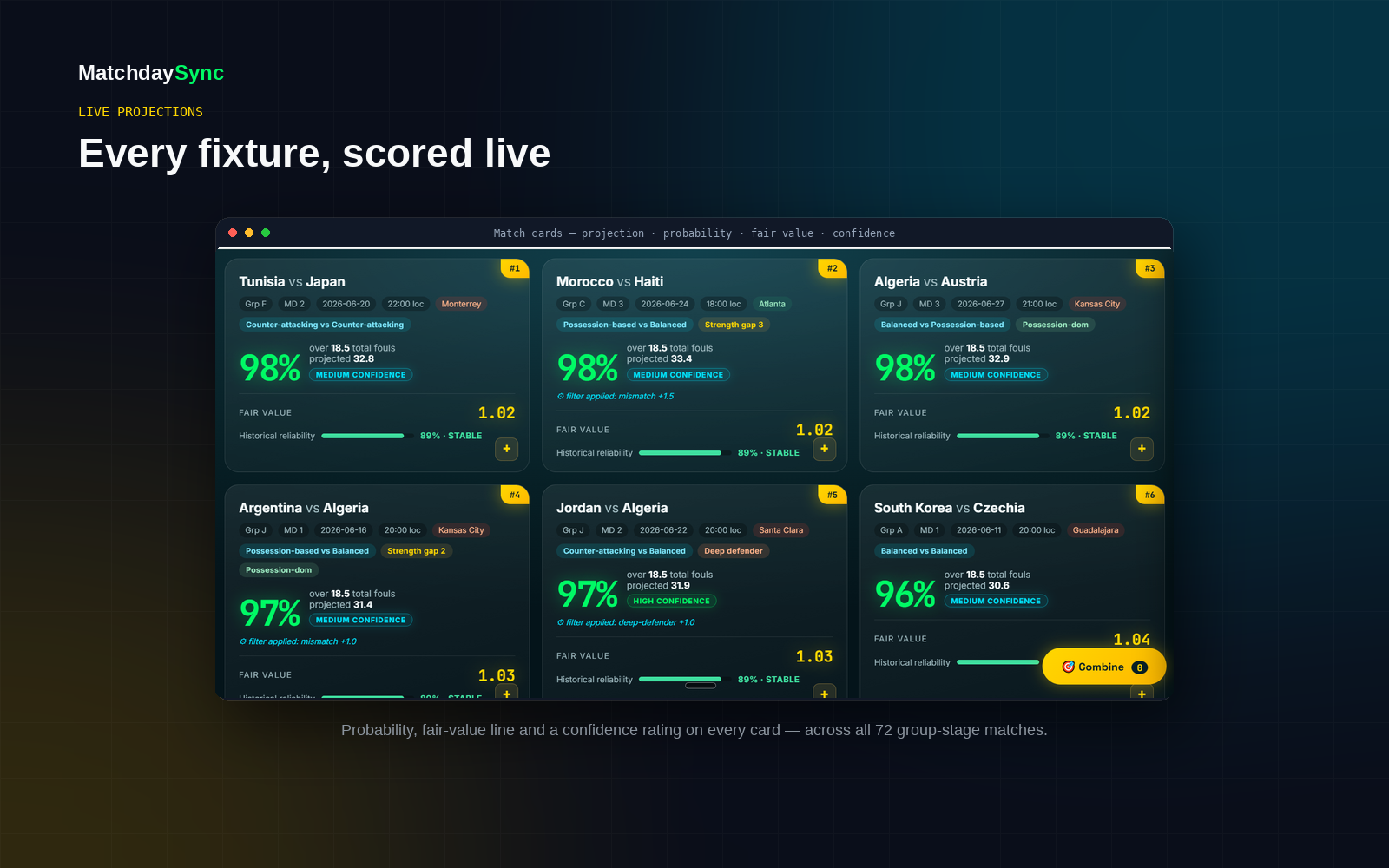 SyncEdge Live — Interactive Match Dashboard — view 3
